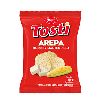 Pasabocas Yupi Tosti Arepa x 150 gr  