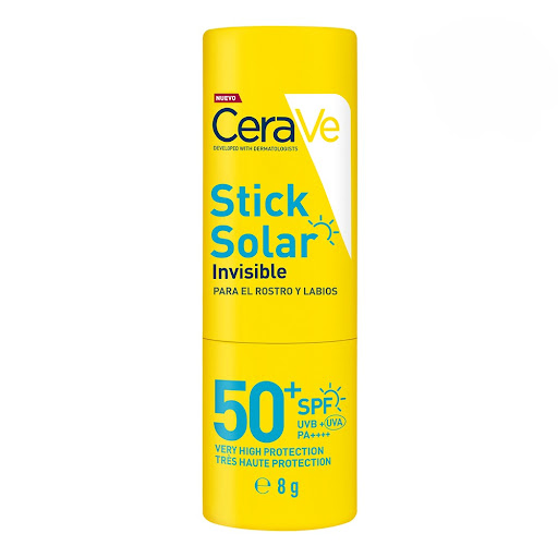 Stick Solar Cerave Invisible Para Rostro Y Labios Tubo x 8 g