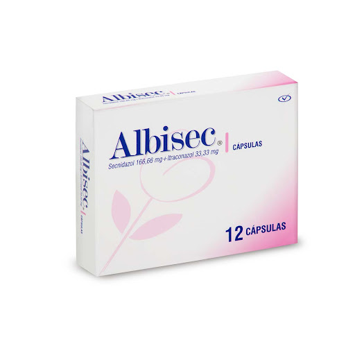 Albisec Secnidazol + Itraconazol + 166.66/33,33mg Procaps Caja x 12 Cápsulas