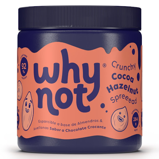 Esparcible Why Not Sabor Crunchy Cocoa Hazelnut Frasco x 284 gr