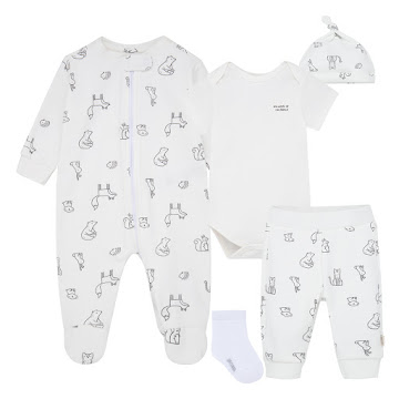 Set Offcorss Primer DÍa 0 Meses Blanco x 5 Piezas  undefined