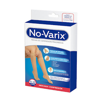Medias No Varix Mediana Compresión Color Negro Talla M x 1 und  