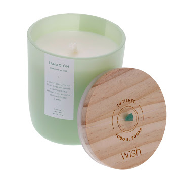 Vela Wish Verde Sanación x 1 und   