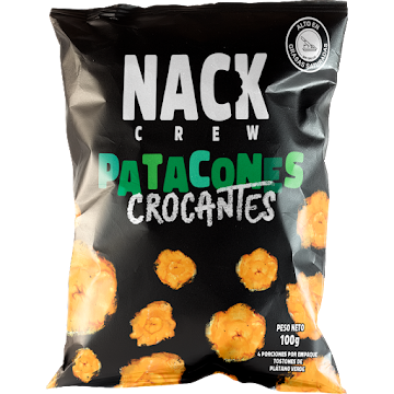 Patacones Crocantes Nack   Crew Paquete x 100 gr  