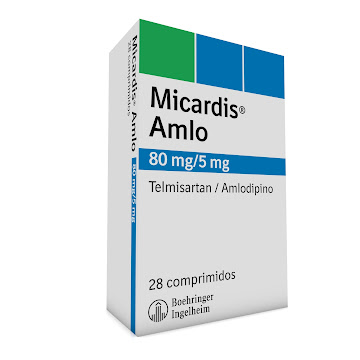 Micardis Amlo Telmisartan + Amlodipino 80mg/5mg Boehringer Caja x 28 Comprimidos  