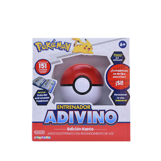 Juego Adivino Pokémon Entrenador Electrónico Pokémon Caja x 1 Piensa en un Pokémon. El entrenador adivinará.Habla tus respuestas, utilizando el reconocimiento de voz Pokémon Trainer Guess te entenderá. ĦIncreíble!Incluye la guía de campo de entrenamiento Pokémon
