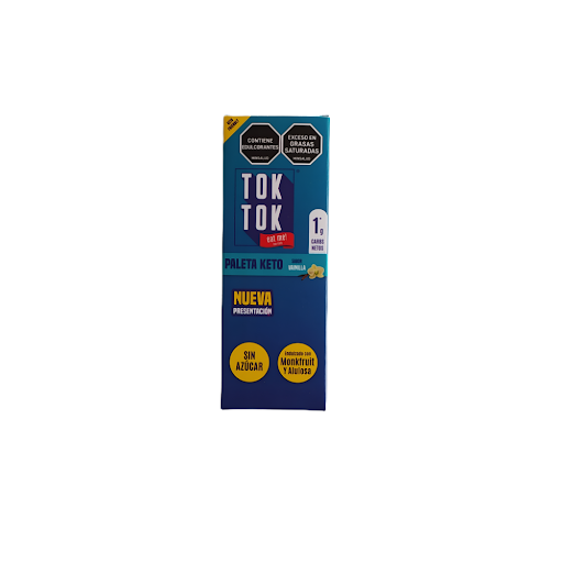Paleta Helado Tok Tok   Keto Vainilla Sin Azúcar x 50 gr