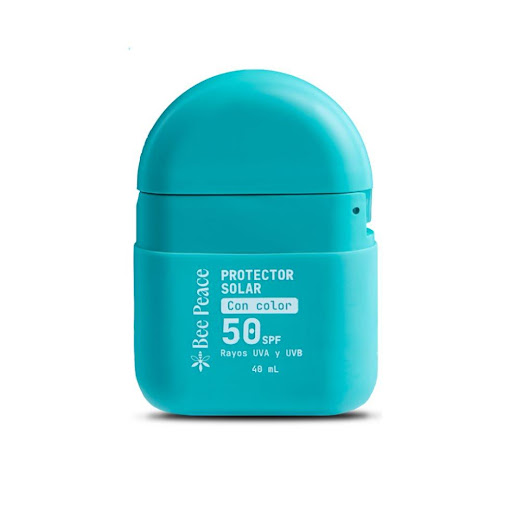 Protector solar-SPF 50 -40ml con color BEEPEACE S.A.S  ENVASE x 40ML BeePeace Protector Solar Facial con color – SPF 50 · 40 ml
Protección que calma, hidrata y unifica.
Diseñado para el uso diario, este protector facial sin color cuida tu piel con ciencia, naturaleza y