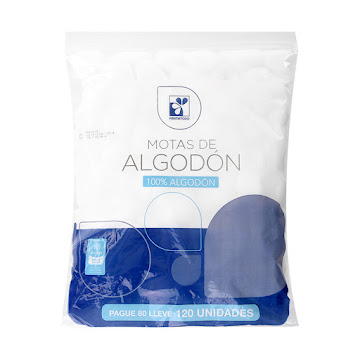 Motas Algodón Farmatodo Blancas x 120 und  