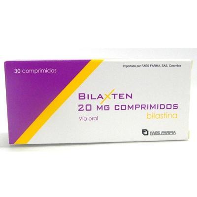 Bilaxten Bilastina 20 mg Faes Farma Caja x 30 Comprimidos