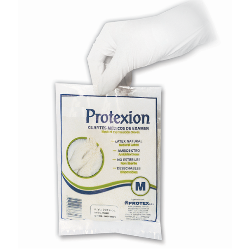 Guantes De Latex Protexion Para Examen Talla M x 10 und