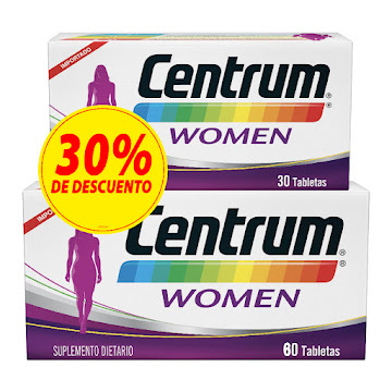 Oferta Centrum Women   Caja x 60 Tabletas Y Caja x 30 Tabletas Con 30% De Descuento  