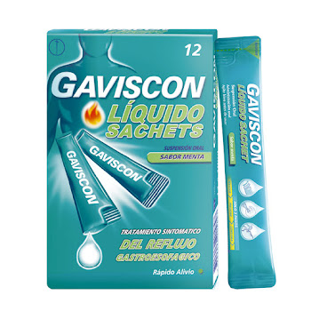Gaviscon Original Bicarbonato de Sodio para Reflujo Sachet x 12 und  