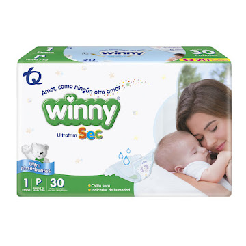 Pañales Winny Ultratim Sec P Etapa 1 x 30 und  
