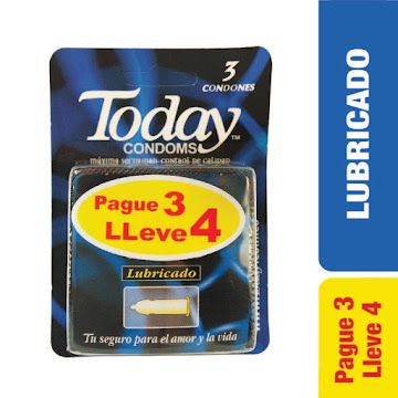 Condones Today Lubricado X 4 unds  