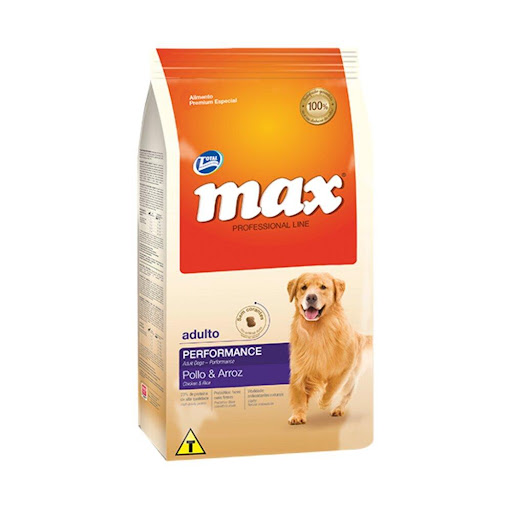 MAX C ADULTO PERFORMANCE 22 KG PROMOCION MAX  x 1 Alimento para perros adultos de Pollo & Arroz. Con antioxidantes naturales. Contiene 23 % de proteína. Alimento sin colorantes ni aromatizantes artificiales.