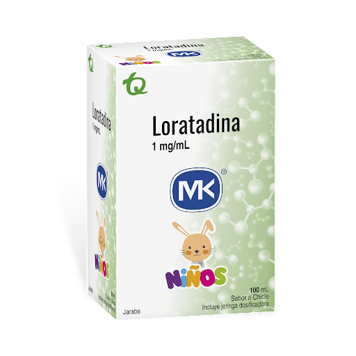 Loratadina 1 mg Jarabe Niños MK Frasco x 100 ml
