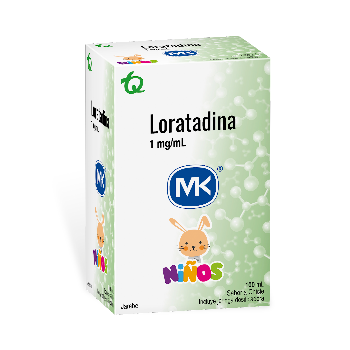 Loratadina 1 mg Jarabe Niños MK Frasco x 100 ml  