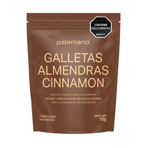 Galleta de Almendras  Palamano Cinnamon x 70 gr Las galletas de almendras sabor cinnamon combinan la suavidad de la almendra con el aroma cálido de la canela. Crujientes y equilibradas, son ideales para disfrutar un momento dulce y reconfortante, p