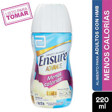 ENSURE ADVANCE MENOS   CALORIAS VAINILLA X220ML.                         