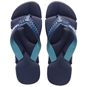 Sandalias Havaianas   Power Azul T45-46 x 1 par 