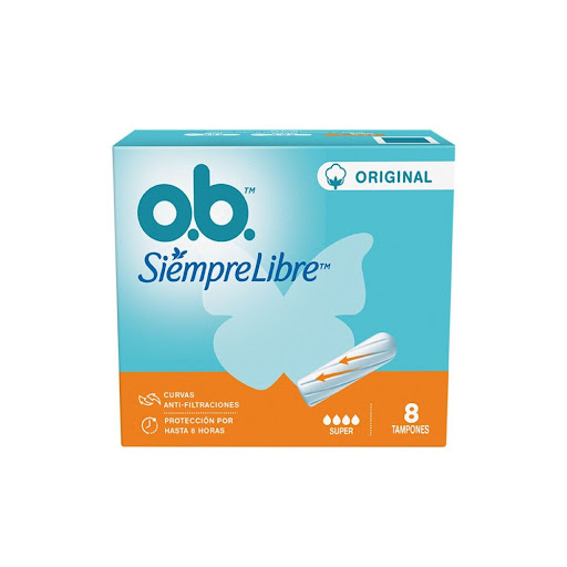 Tampones Ob Original Super Absorbentes Caja x 8 und