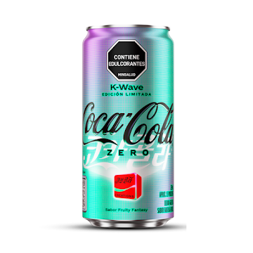 Gaseosa Coca-Cola K-Wave Sabor Fruity Fantasy Lata x 269 ml  