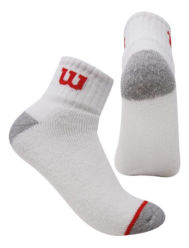 Calcetin media caña Wilson Niño M Blanco x3 Wilson Papeleta x 1 MODELO: Media larga deportiva de fibra sintetica??CARACTERÍSTICAS:?Comodidad: Debido a la composición de sus materiales, elaborados con la mejor composición, ayuda a mantener los pies del usuario en u