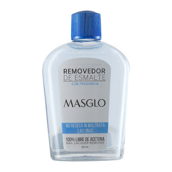 Quitaesmalte Removedor Masglo Belleza Profesional Esmalte Sin Acetona x 60 ml  