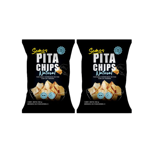 Pasaboca Somos pita chips grande Natural x 150 gr Somos Pita Somos Pita Chips x 2 und Pita Chips natural, son unas tostadas horneadas de pan pita con sal marina, con una textura crocante y deliciosa.