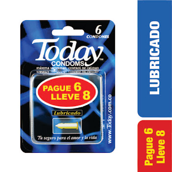 OFT PRESERVATIVO TODAY LUBRICADO PAGUE 6 LLEVE 8 UND(1027499)         