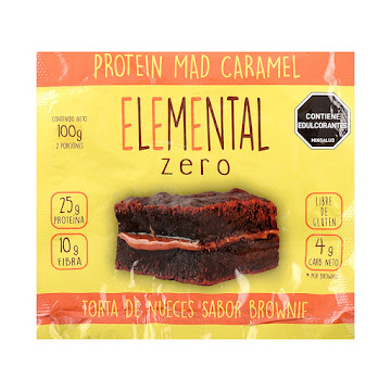 Brownie Alto en Proteína Elemental Caramelo x 100 gr  