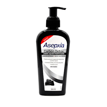 Jabon Líquido Asepxia Carbon Detox Purificante x 200 ml  