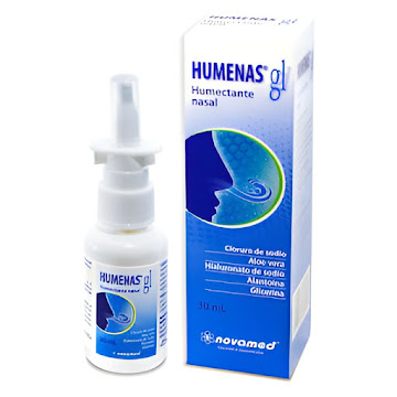Humenas Cloruro De Sodio   + Aloe Vera + Hialuronato De Sodio + Alantoina + Glicerina Novamed Frasco x 30 ml  