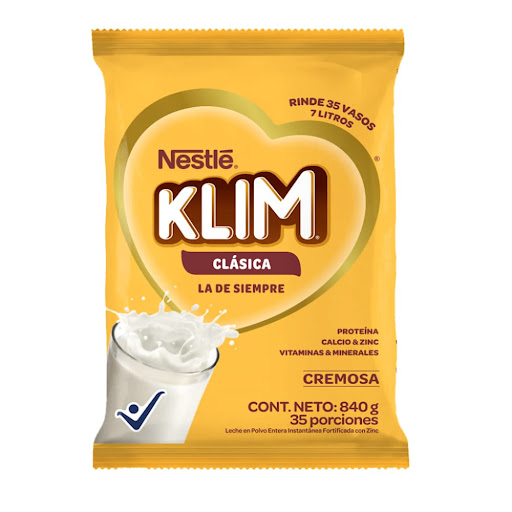 Leche en Polvo Klim Clásica Bolsa x 840 gr