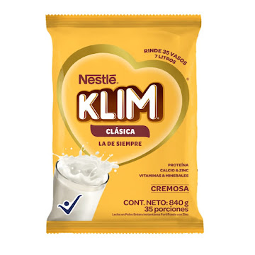 Leche en Polvo Klim Clásica Bolsa x 840 gr  