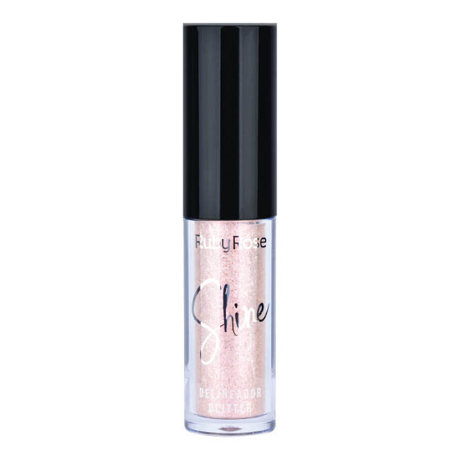 Delineador Ruby Rose Glitter Palo de Rosa x 1 und  