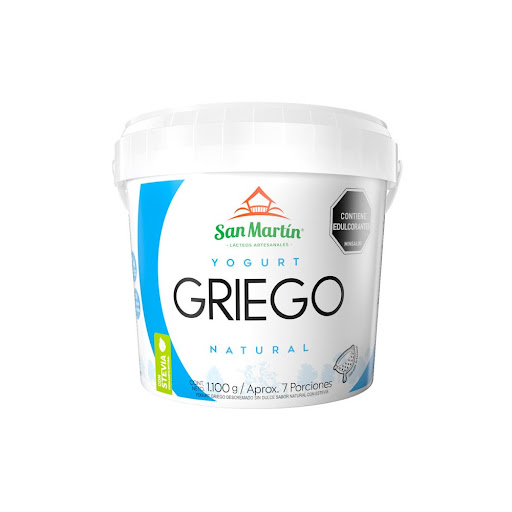 Yogurt Griego San Martin Descremado Sabor Natural Pote x 1100 gr