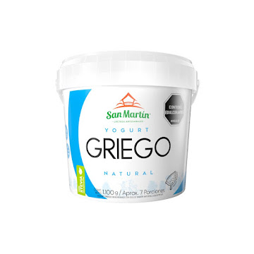 Yogurt Griego San Martin Descremado Sabor Natural Pote x 1100 gr  