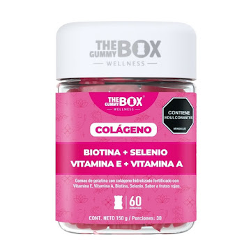 Gomas Masticables The Gummy Box Colágeno Frasco x 150 gr  