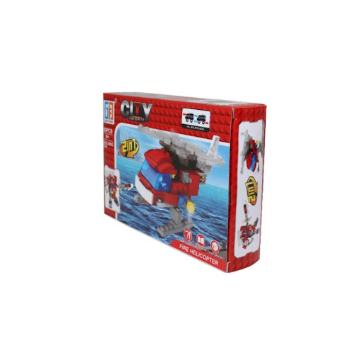 Helicoptero 2 En 1 Bloques 92 Piezas Caja Plasticos Asociados  x 1 Es un juguete educativo y creativo que permite a los niños construir un helicóptero utilizando bloques de diferentes tamaños, formas y colores. Este set fomenta el desarrollo de habilidades como la mo