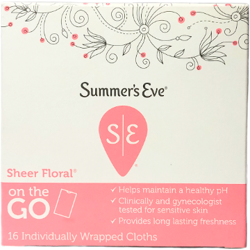 Solo Online Toallas Húmedas Íntimas   Summer'S Eve Simply Sheer Floral 5 En 1 X16und 