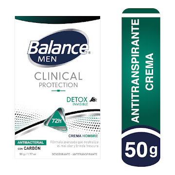 Desodorante Balance Clinical Crema Detox Men x 50 gr  