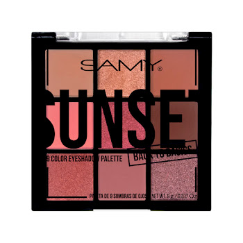 Paleta 9 Sombras De Ojos Samy Sunset x 9 gr  