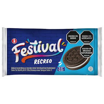 Galleta Festival Recreo Bolsa 648 gr x 12 und  