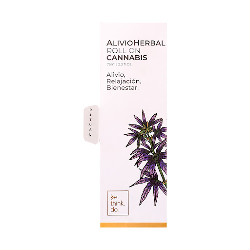 Loción Fría Relajante Be Think Do Con Cannabis Roll On x 75 ml