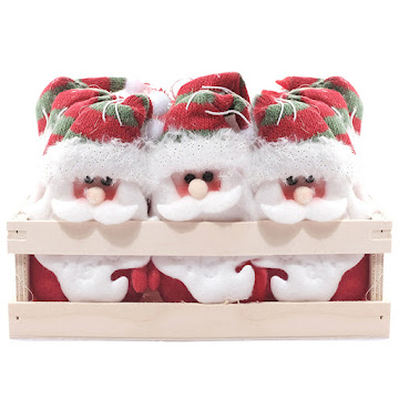Adorno para Árbol Mays   Santa Navideño x 12 und 