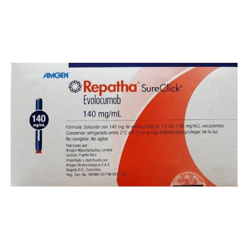Repatha 140 Mg Caja X 1 Pluma Auto Inyectora Repatha Caja x 1 Este producto requiere fórmula médica para su compra