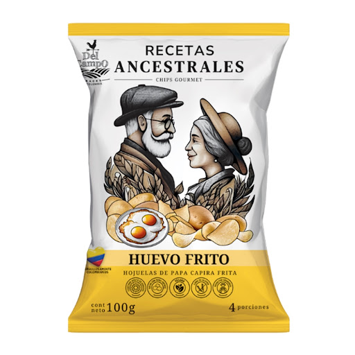 Papas Deli Campo Sabor Huevo Frito x 100 gr