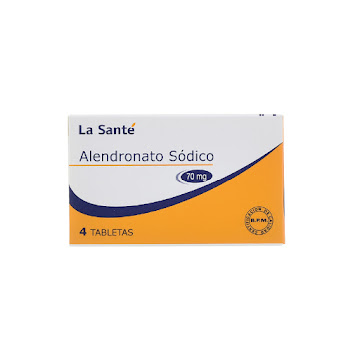 Alendronato Sódico 70 mg La Santé Caja x 4 Tabletas  